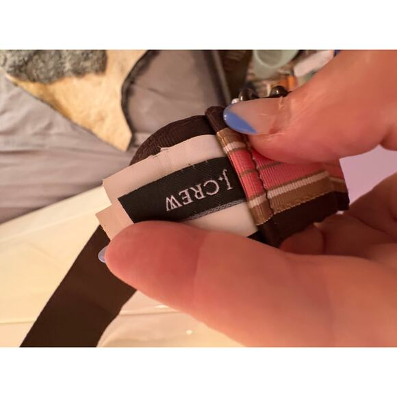 J Crew Striped Belt - Picture 3 of 4
